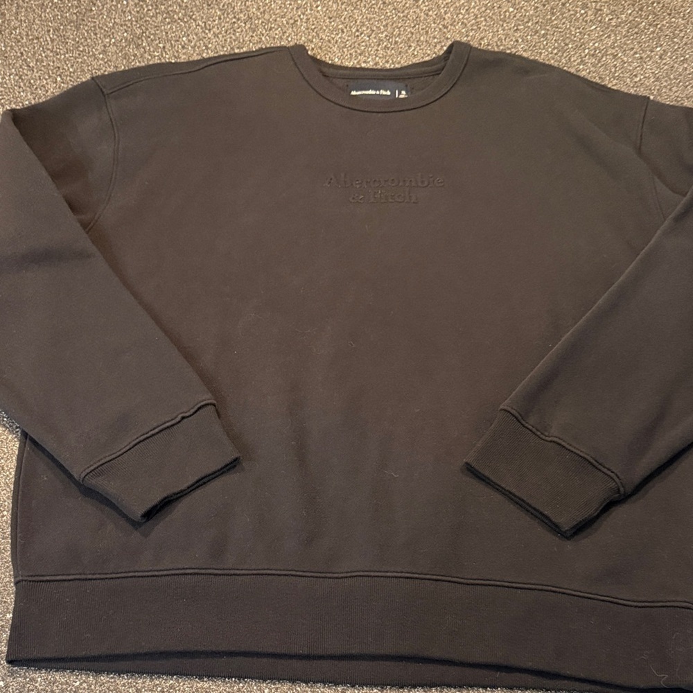 Abercrombie & Fitch Black Crewneck Sweatshirt - size XL